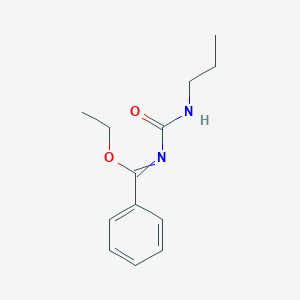 Ethyl N-(propylcarbamoyl)benzenecarboximidate