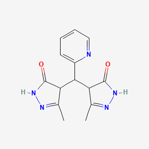 4,4'-[(Pyridin-2-yl)methylene]bis(5-methyl-2,4-dihydro-3H-pyrazol-3-one)