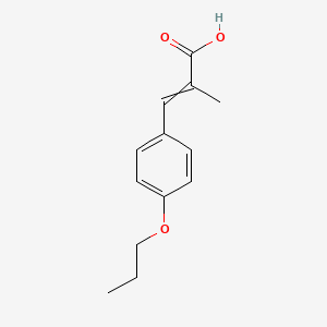 2-Methyl-3-(4-propoxyphenyl)prop-2-enoic acid