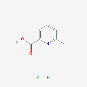 molecular formula C8H10ClNO2 B1456046 4,6-Dimethylpicolinsäurehydrochlorid CAS No. 1391733-66-6