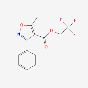 2,2,2-Trifluoroethyl 5-methyl-3-phenyl-1,2-oxazole-4-carboxylate