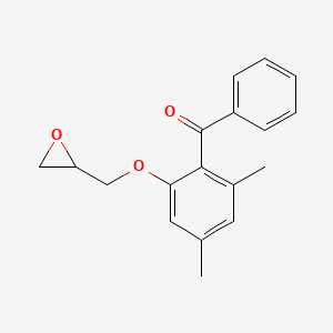 {2,4-Dimethyl-6-[(oxiran-2-yl)methoxy]phenyl}(phenyl)methanone