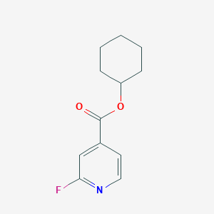 molecular formula C12H14FNO2 B1456053 环己基 2-氟吡啶-4-甲酸酯 CAS No. 1340172-99-7