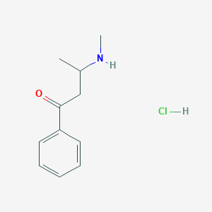 3-(Methylamino)-1-phenylbutan-1-one;hydrochloride