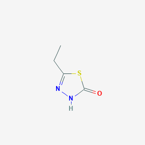 molecular formula C4H6N2OS B1456054 5-Ethyl-1,3,4-thiadiazol-2-ol CAS No. 1330756-14-3