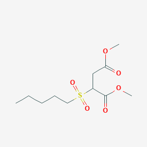 Dimethyl 2-(pentane-1-sulfonyl)butanedioate