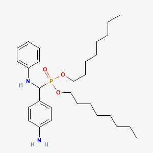 Dioctyl [(4-aminophenyl)(anilino)methyl]phosphonate