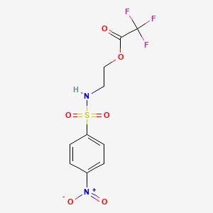 2-[(4-Nitrobenzene-1-sulfonyl)amino]ethyl trifluoroacetate