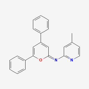 (2E)-N-(4-Methylpyridin-2-yl)-4,6-diphenyl-2H-pyran-2-imine