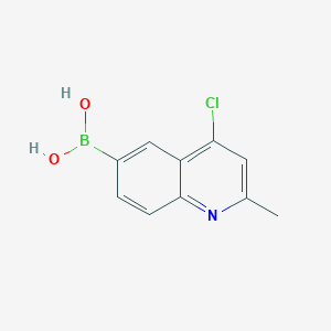 molecular formula C10H9BClNO2 B1456063 4-氯-2-甲基喹啉-6-硼酸 CAS No. 1402238-27-0