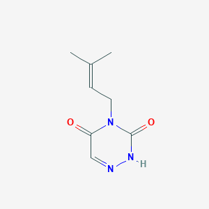 4-(3-Methylbut-2-en-1-yl)-1,2,4-triazine-3,5(2H,4H)-dione