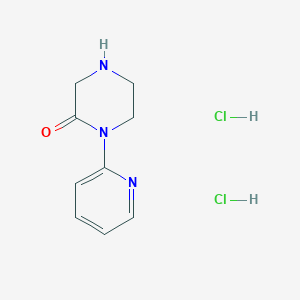molecular formula C9H13Cl2N3O B1456065 1-(吡啶-2-基)哌嗪-2-酮二盐酸盐 CAS No. 1241726-00-0