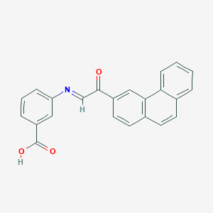 3-{(E)-[2-Oxo-2-(phenanthren-3-yl)ethylidene]amino}benzoic acid