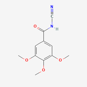 molecular formula C11H12N2O4 B1456069 N-cyano-3,4,5-trimethoxybenzamide CAS No. 55166-99-9