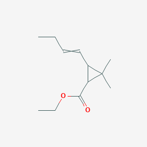 Ethyl 3-(but-1-en-1-yl)-2,2-dimethylcyclopropane-1-carboxylate