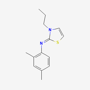 (2Z)-N-(2,4-Dimethylphenyl)-3-propyl-1,3-thiazol-2(3H)-imine