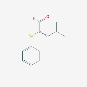 4-Methyl-2-(phenylselanyl)pent-2-enal