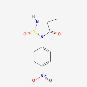 4,4-Dimethyl-2-(4-nitrophenyl)-1lambda~4~,2,5-thiadiazolidine-1,3-dione