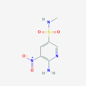 6-Amino-N-methyl-5-nitropyridine-3-sulfonamide