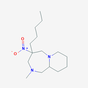 Pyrido[1,2-a][1,4]diazepine, decahydro-2-methyl-4-nitro-4-pentyl-