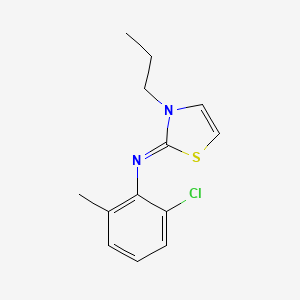 (2Z)-N-(2-Chloro-6-methylphenyl)-3-propyl-1,3-thiazol-2(3H)-imine