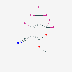 6-Ethoxy-2,2,4-trifluoro-3-(trifluoromethyl)-2H-pyran-5-carbonitrile