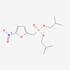 Bis(2-methylpropyl) [(5-nitrofuran-2-yl)methyl]phosphonate