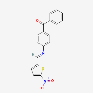 Methanone, [4-[[(5-nitro-2-thienyl)methylene]amino]phenyl]phenyl-