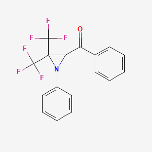 Methanone, phenyl[1-phenyl-3,3-bis(trifluoromethyl)-2-aziridinyl]-