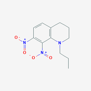 Quinoline, 1,2,3,4-tetrahydro-7,8-dinitro-1-propyl-