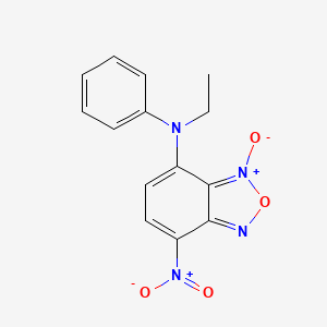 N-ethyl-7-nitro-3-oxido-N-phenyl-2,1,3-benzoxadiazol-3-ium-4-amine