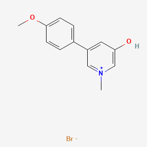 3-Hydroxy-5-(4-methoxyphenyl)-1-methylpyridin-1-ium bromide