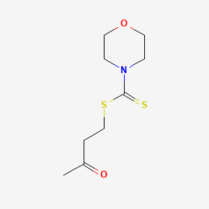 4-Morpholinecarbodithioic acid, 3-oxobutyl ester