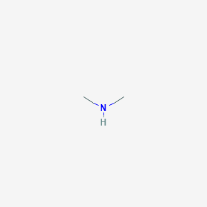 molecular formula (CH3)2NH<br>C2H7N<br>(CH3)2NH<br>C2H7N B145610 二甲胺 CAS No. 124-40-3