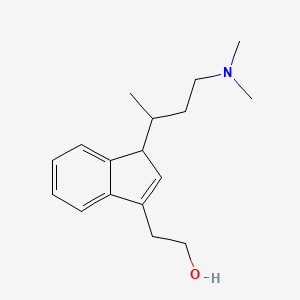 2-{1-[4-(Dimethylamino)butan-2-yl]-1H-inden-3-yl}ethan-1-ol