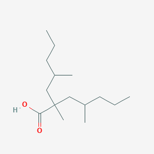 2,4-Dimethyl-2-(2-methylpentyl)heptanoic acid