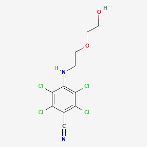 2,3,5,6-Tetrachloro-4-{[2-(2-hydroxyethoxy)ethyl]amino}benzonitrile