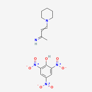 4-Piperidin-1-ylbut-3-en-2-imine;2,4,6-trinitrophenol