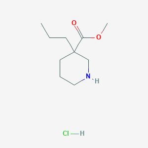 molecular formula C10H20ClNO2 B1456112 3-丙基哌啶-3-甲酸甲酯盐酸盐 CAS No. 1332531-67-5