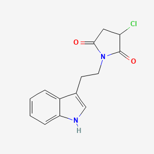 2,5-Pyrrolidinedione, 3-chloro-1-[2-(1H-indol-3-yl)ethyl]-