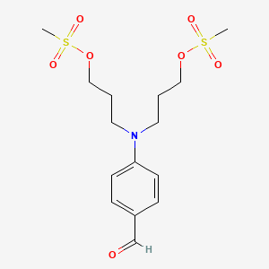 [(4-Formylphenyl)azanediyl]di(propane-3,1-diyl) dimethanesulfonate