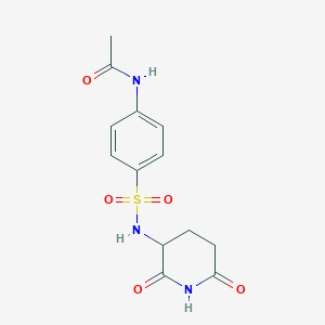 N-{4-[(2,6-Dioxopiperidin-3-yl)sulfamoyl]phenyl}acetamide