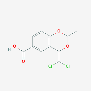 4-(Dichloromethyl)-2-methyl-2H,4H-1,3-benzodioxine-6-carboxylic acid