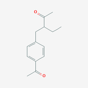 3-[(4-Acetylphenyl)methyl]pentan-2-one