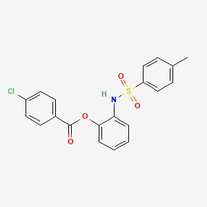 2-[(4-Methylbenzene-1-sulfonyl)amino]phenyl 4-chlorobenzoate