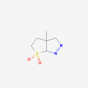 3H-Thieno[2,3-c]pyrazole, 3a,4,5,6a-tetrahydro-3a-methyl-, 6,6-dioxide