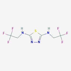 N~2~,N~5~-Bis(2,2,2-trifluoroethyl)-1,3,4-thiadiazole-2,5-diamine