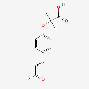 2-Methyl-2-[4-(3-oxobut-1-en-1-yl)phenoxy]propanoic acid