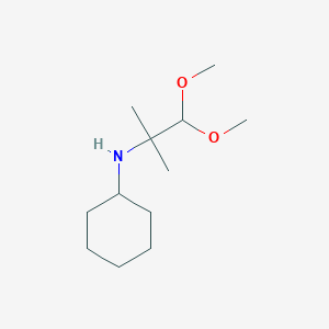 N-(1,1-dimethoxy-2-methylpropan-2-yl)cyclohexanamine