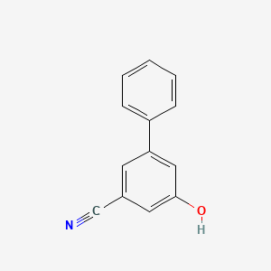 molecular formula C13H9NO B1456126 3-氰基-5-苯酚 CAS No. 939771-50-3